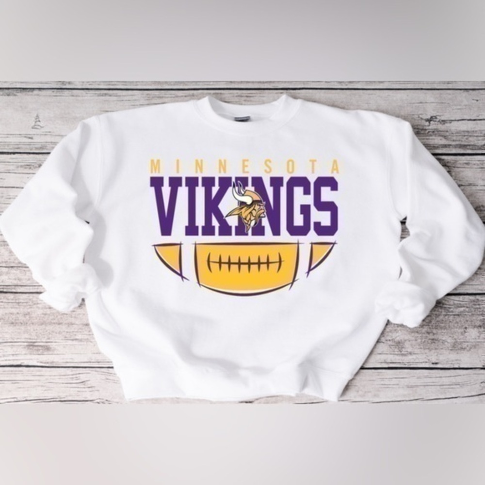 Vikings Football Logo Crewneck